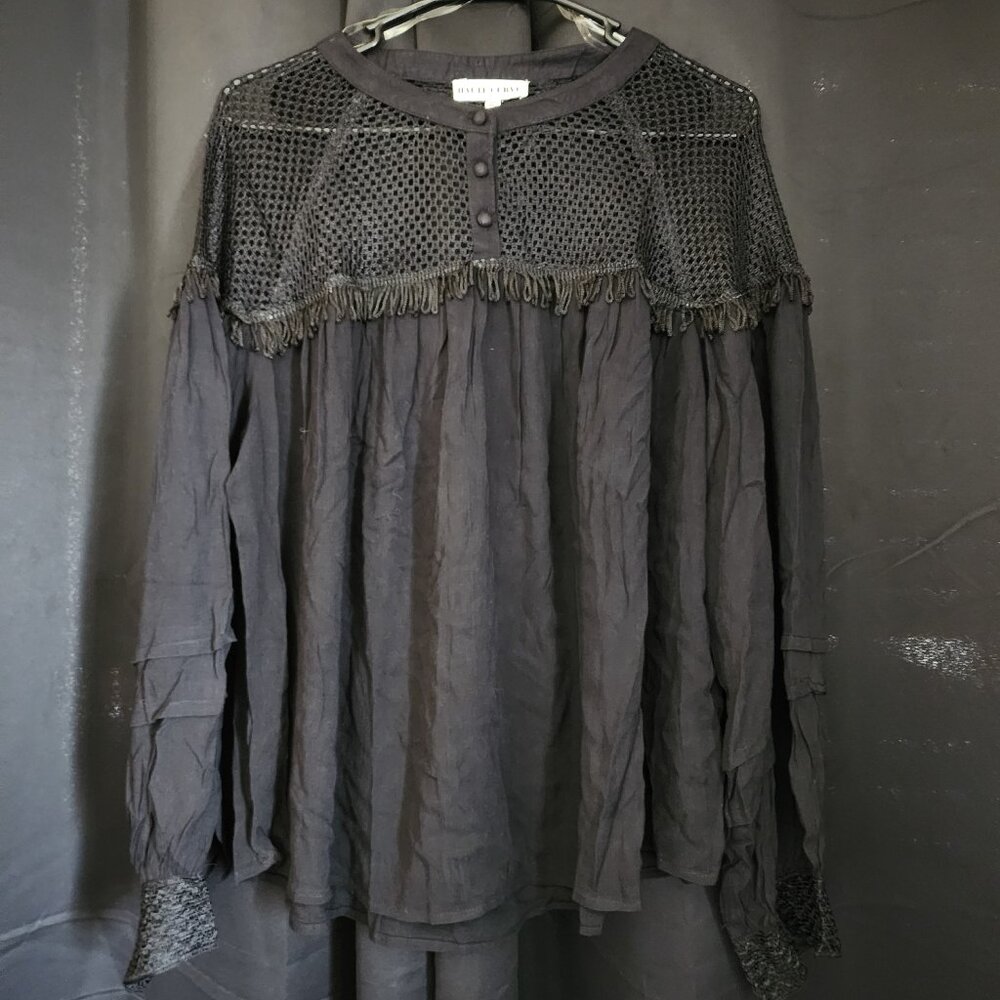 Cut-Out Detail Long Sleeve Blouse